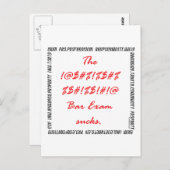 #%&*%バー試験最低の ポストカード (正面/裏面)