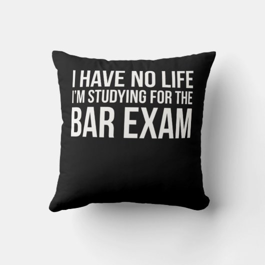 バー試験法おもしろい科大学卒業祝いデザイン クッション (裏面)