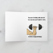 バー誕生日カードを上げる カード (内部)