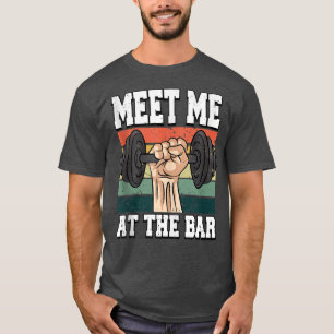 バー重量挙げフィットネスジムタンクで会う Tシャツ