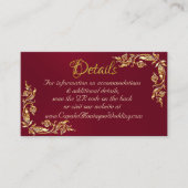 バー離れグンディの金ゴールドフレーム、QRコード エンクロージャーカード (正面)