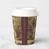 バー離れグンディ茶の金ゴールド – ホットドリンク 紙コップ (右)