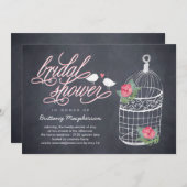 バー飾ド·ケージ·ブライダル·シャワーの招待 招待状 (正面/裏面)