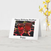 「バー」の誕生日に2ビー熱狂するアー兄弟を願う カード (黄色い花)