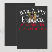 バー ア ヴィン ワインバー エノテカ 招待状 (正面/裏面)