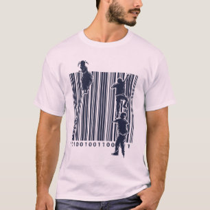 バー・コードこれに上って下さい!! Tシャツ