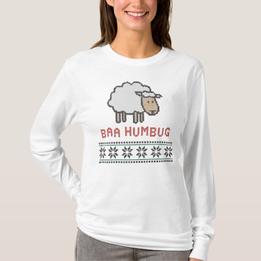 バー・ハンバグ クリスマス・アガシセーター Tシャツ (正面)