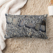 バー・ハーバーのビーチ・ロック夫妻 ランバークッション (ブランケット)