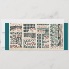 バー/バルミツワー、誕生または卒業カード