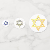 バー(ユダヤ教の)バル・ミツバーかバルミツワー コンフェッティ (裏面)