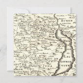 バー（ユダヤ教の）バル・ミツバーアンティークマップ、イスラエルの部族 セーブザデート (正面)