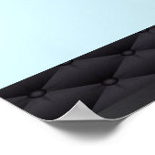 バー（ユダヤ教の）バル・ミツバーエレガント、黒、写真、サイン・イン・ボード ポスター (角)