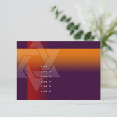 バー(ユダヤ教の)バル・ミツバーオレンジと任意の色の赤 カード (スタンド正面)