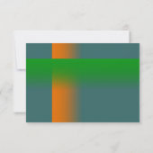 バー（ユダヤ教の）バル・ミツバーオレンジと緑on Any Color 出欠カード (裏面)