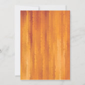 バー（ユダヤ教の）バル・ミツバーオレンジストリークス招待状 招待状 (裏面)