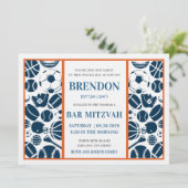 バー（ユダヤ教の）バル・ミツバーオールスポーツテーマバー（ユダヤ教の）バル・ミツバー招待状 招待状 (スタンド正面)