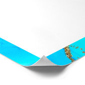 バー(ユダヤ教の)バル・ミツバーカスタム、フォト・サイン・イン・ボード ポスター (角)