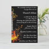 バー（ユダヤ教の）バル・ミツバーギター招待状 招待状 (スタンド正面)