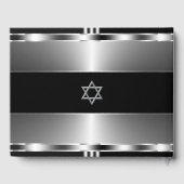 バー（ユダヤ教の）バル・ミツバーゲストブックブラックアンドシルバー ゲストブック (裏面)