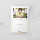 バー(ユダヤ教の)バル・ミツバーサンキューチョークボード金ゴールド書ズ サンキューカード (内部)