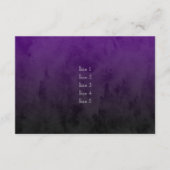 バー(ユダヤ教の)バル・ミツバースタイリッシュパープルスター・オブ・ダビデグラデーション 招待状 (正面)