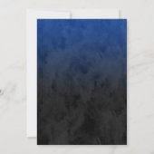 バー(ユダヤ教の)バル・ミツバースタイリッシュブルースターオブデイビッドグラデーション 招待状 (裏面)