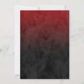 バー(ユダヤ教の)バル・ミツバースタイリッシュレッドスター・オブ・デビッグラデーションド 招待状 (裏面)