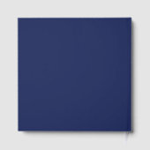 バー（ユダヤ教の）バル・ミツバースターのデイビッドブルー任意の色モノグラム ゲストブック (裏面)