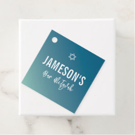 バー（ユダヤ教の）バル・ミツバースモダンター青ミント勾配 フェイバータグ