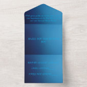 バー（ユダヤ教の）バル・ミツバーソン13シンプル オールインワン招待状 (内側)