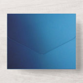 バー（ユダヤ教の）バル・ミツバーソン13シンプル オールインワン招待状 (裏面)