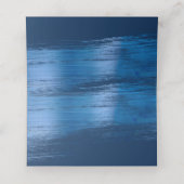 バー(ユダヤ教の)バル・ミツバーネイビータイポグラフィブルーフォイルはっきりしたモダン プレイスカード (内部開封)