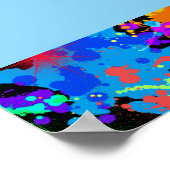 バー(ユダヤ教の)バル・ミツバーネオ絵を描ンフォトサインインボード ポスター (角)