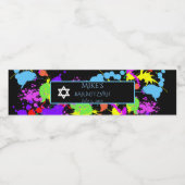 バー(ユダヤ教の)バル・ミツバーネオ絵を描ン、ダビデのペイントボールスター ペットボトルラベル (シングルラベル)