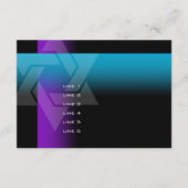 バー（ユダヤ教の）バル・ミツバーパープルとターコイズオン任意の色 カード (正面)