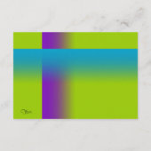 バー（ユダヤ教の）バル・ミツバーパープルとターコイズオン任意の色 カード (裏面)