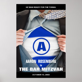 バー（ユダヤ教の）バル・ミツバーヒーローポスター ポスター