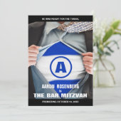 バー(ユダヤ教の)バル・ミツバーヒーロー招待状 招待状 (スタンド正面)