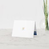 バー(ユダヤ教の)バル・ミツバーブモダンルーシルバータルライトスクリはっきりしたプト サンキューカード (裏面)