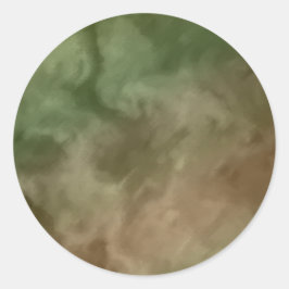 バー（ユダヤ教の）バル・ミツバーブラウンアンドグリーンマーブル ラウンドシール