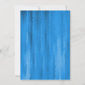 バー（ユダヤ教の）バル・ミツバーブルーテクノストリークス 招待状 (裏面)