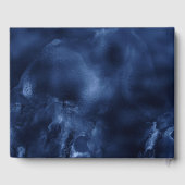 バー（ユダヤ教の）バル・ミツバーブルーマーブル金ゴールドスクロールゲストブック ゲストブック (裏面)