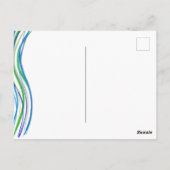 バー(ユダヤ教の)バル・ミツバーブルー&グリーンサンキューホテル ポストカード (裏面)