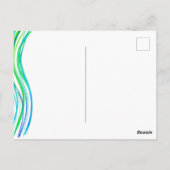 バー（ユダヤ教の）バル・ミツバーブルー&グリーンサンキューホテル ポストカード (裏面)