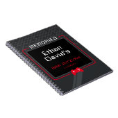 バー（ユダヤ教の）バル・ミツバーメモリーズゲーマークールトレンディーレッドブラック ノートブック (右側)