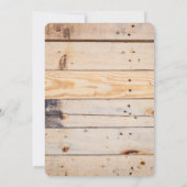 バー(ユダヤ教の)バル・ミツバーモダンウ素朴ッド 招待状 (裏面)