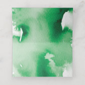 バー（ユダヤ教の）バル・ミツバーモダングリーンウォーター色金ゴールドフォイルスター プレイスカード (内部開封)