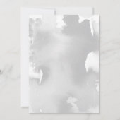 バー（ユダヤ教の）バル・ミツバーモダング淡い色のレー水色 招待状 (裏面)