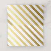 バー（ユダヤ教の）バル・ミツバーモダンブルーウォーター金ゴールド書ズ プレイスカード (内部開封)