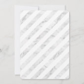 バー(ユダヤ教の)バル・ミツバーモダン書道グレーフェイク金ゴールド 招待状 (裏面)